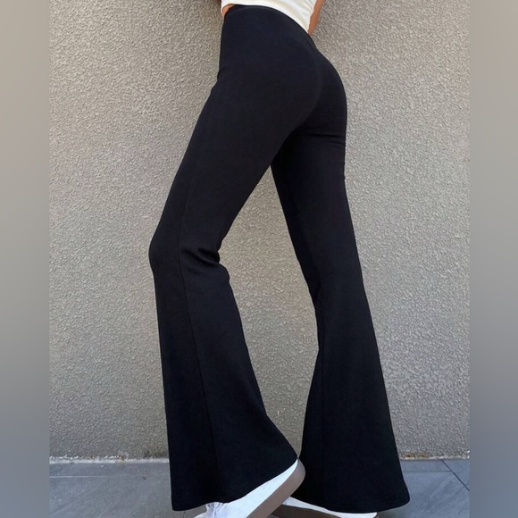 SHEIN Black Boot Cut Flare Pants - Picture 2 of 4